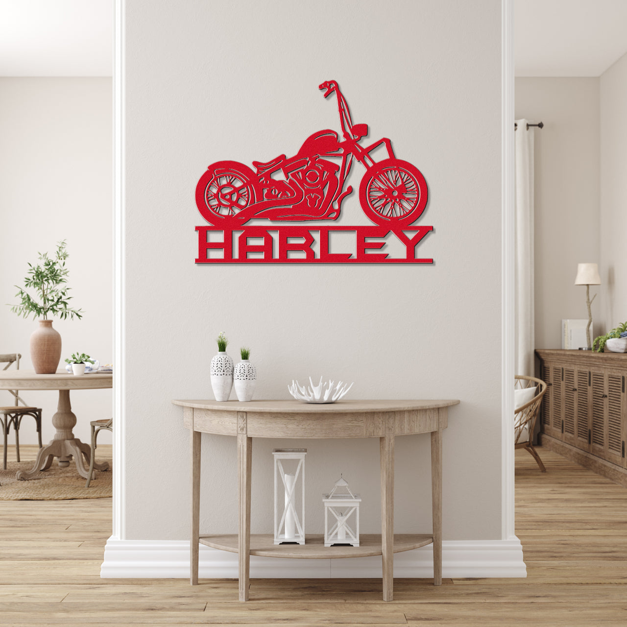 Biker's Custom Metal Art Sign