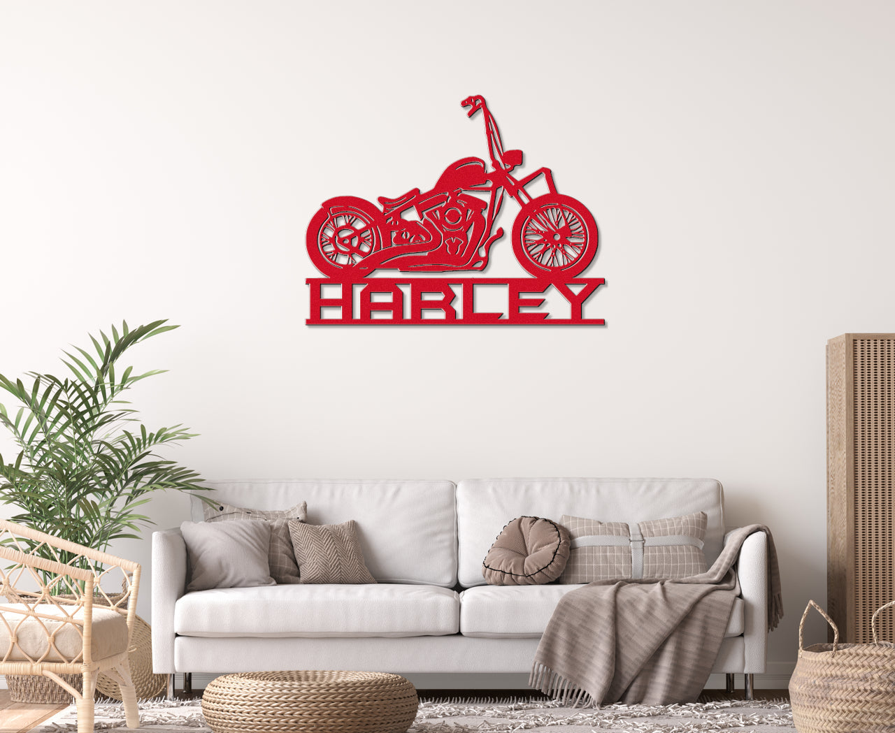 Biker's Custom Metal Art Sign