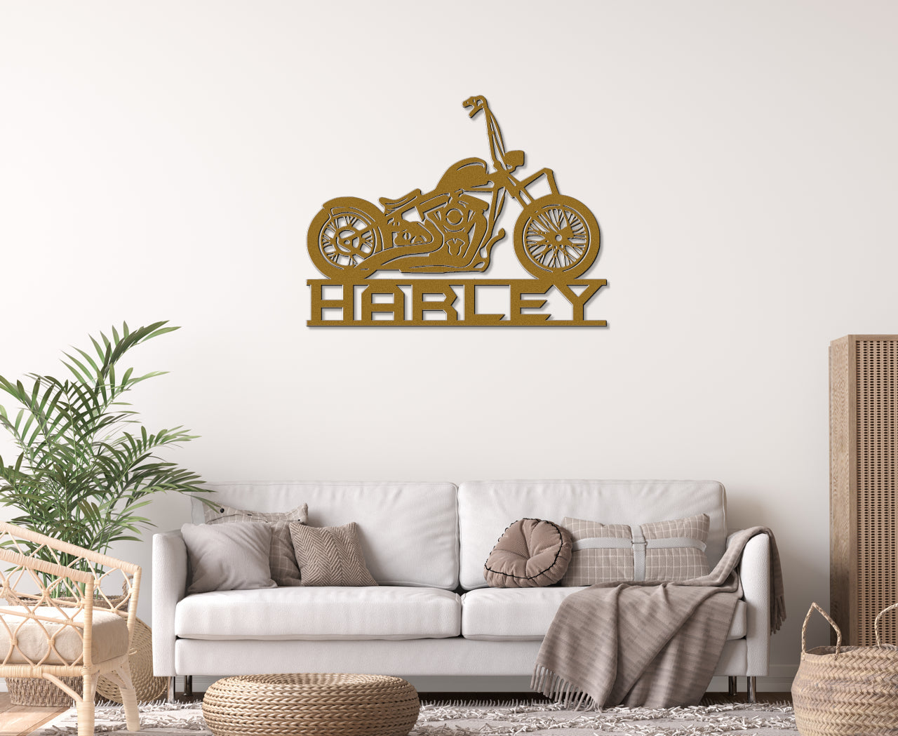 Biker's Custom Metal Art Sign