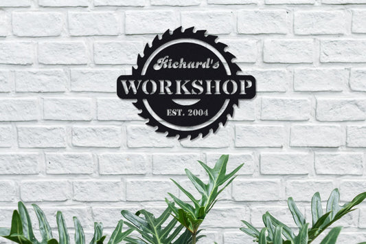 Custom Workshop Sign with Established Year