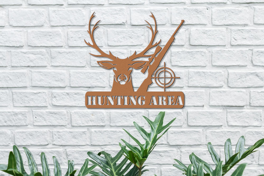 Custom Hunting Sign Handcrafted Metal Wall Decor