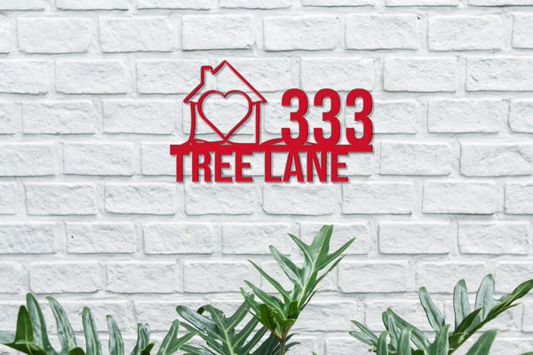 Personalized Art Address Sign