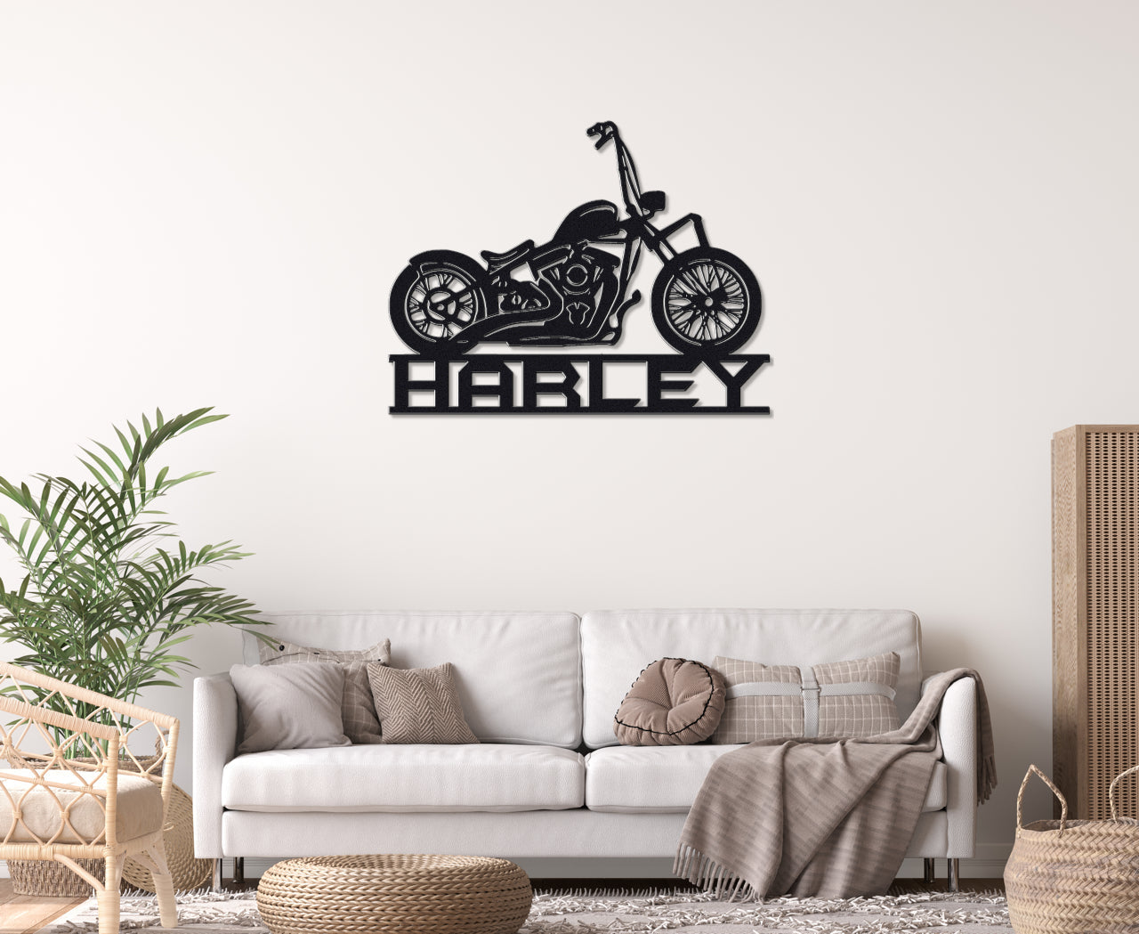 Biker's Custom Metal Art Sign