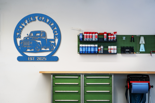 Personalized Garage Decor Sign