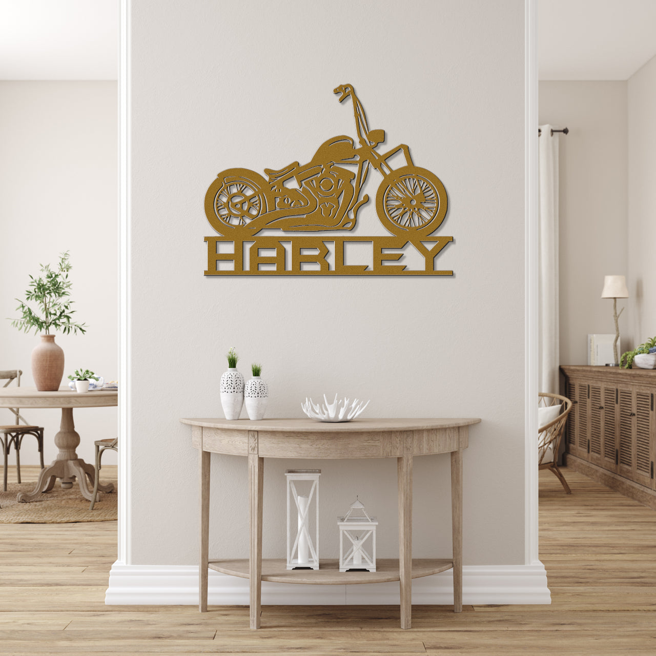 Biker's Custom Metal Art Sign