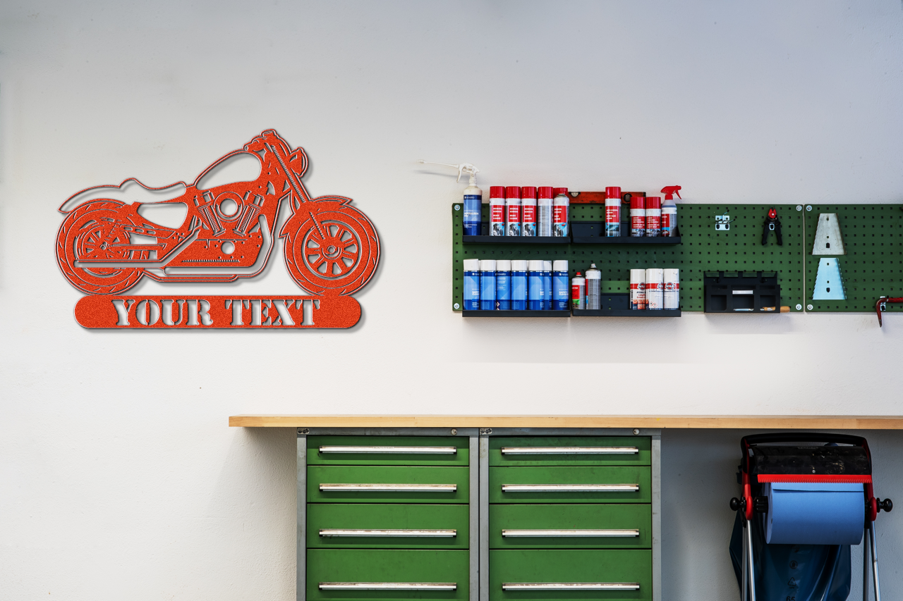 Custom Biker Name Wall Art