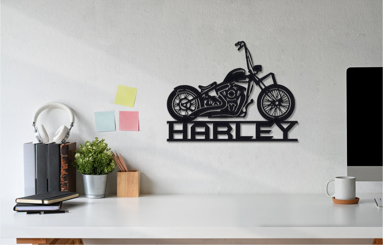 Biker's Custom Metal Art Sign