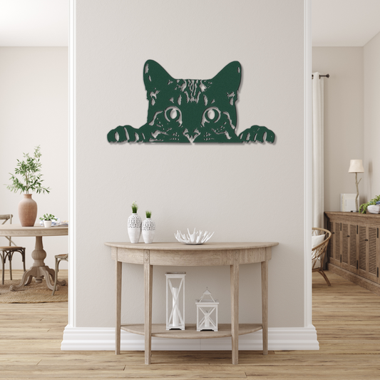 Charming Tabby Cat Wall Decor