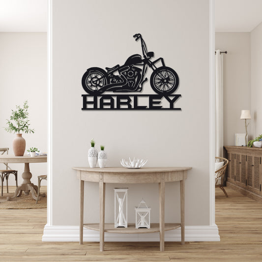 Custom Metal Harley Biker Sign