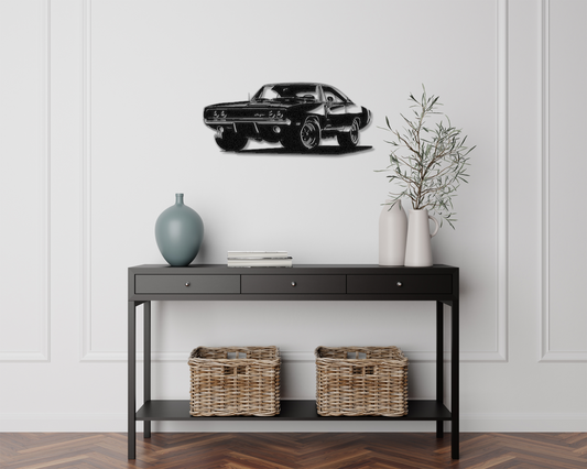 Muscle Car Metal Wall Art
